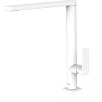 Keukenkraan Tres Loft | Opbouw | 360° Draaibaar | Mengkraan | 1-hendel | Rond | Wit mat