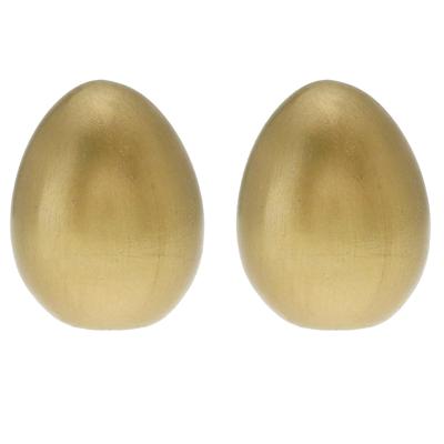 Decoratie Ei - Goud kleurig - 2x - terracotta - 6 x 8 cm - Paasdecoratie - paaseieren - pasen Decoratie Ei - Goud kleurig - 2x - terracotta - 6 x 8 cm - Paasdecoratie - paaseieren - pasen