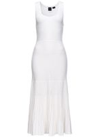 PINKO robe en maille à col arrondit - Blanc PINKO robe en maille à col arrondit - Blanc