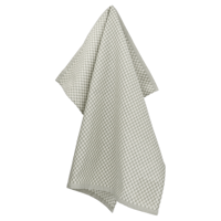 Bunzlau Castle - Theedoek 65x65cm Kleine Ruit donkergroen (GOTS)