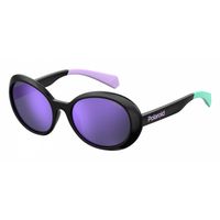 Polaroid zonnebril 8033/S 807/MF dames zwart met violet lens - thumbnail