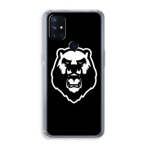 Angry Bear (black): OnePlus Nord N10 5G Transparant Hoesje