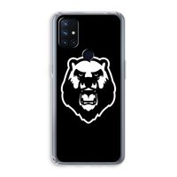 Angry Bear (black): OnePlus Nord N10 5G Transparant Hoesje