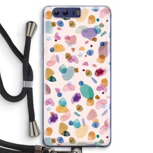 Terrazzo Memphis Pink: Honor 9 Transparant Hoesje met koord