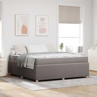 Bedframe met matras met matras Taupe 180 x 200 cm Stof