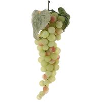 Witte druiven aan een tros 28 cm namaak fruit   -