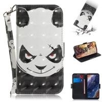 3D gekleurde tekening boos Bear patroon horizontale Flip lederen case voor Nokia 9 met houder & card slots & portemonnee 3D gekleurde tekening boos Bear patroon horizontale Flip lederen case voor Nokia 9 met houder & card slots & portemonnee