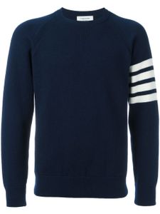 Thom Browne pull en cachemire à 4 bandes signature - Bleu