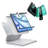 iPad Air 11" (M4, 2026) Bundle Rebound Magnet-Tastaturhülle 360° + Armorite & Paper-Feel Displayschutz-DE Layout-White