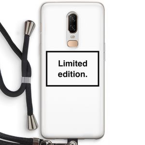 Limited edition: OnePlus 6 Transparant Hoesje met koord
