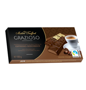 Crème-Espresso Chocolade - Pure Chocolade - 100 gram