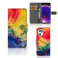 Hoesje OPPO Find X5 Pro Watercolor Dark - thumbnail