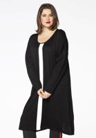 Yoek Dress knitted A-line | Zwart | Maat 42/44