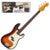 Vintage VIP-V40SB Coaster Series 3-Tone Sunburst Bass Pack elektrische basgitaar set met versterker