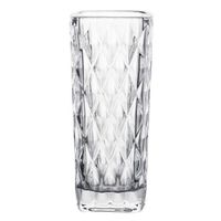Gerimport Bloemenvaasje - voor kleine stelen/boeketten - helder glas - D6 x H15 cm - Vazen