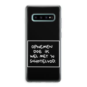 Schotelvod: Samsung Galaxy S10 Plus Transparant Hoesje