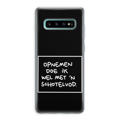 Schotelvod: Samsung Galaxy S10 Plus Transparant Hoesje