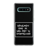 Schotelvod: Samsung Galaxy S10 Plus Transparant Hoesje
