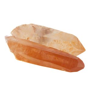 Ruwe Braziliaanse Tangerine Kwarts Edelsteen Punt 4 - 6 cm