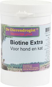 DIERENDROGIST BIOTINE POEDER+KRUIDEN VOOR HOND EN KAT 200 GR