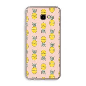 Ananas: Samsung Galaxy J4 Plus Transparant Hoesje