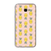 Ananas: Samsung Galaxy J4 Plus Transparant Hoesje