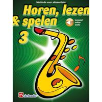 De Haske Horen, lezen & spelen 3 altsaxofoon lesboek - thumbnail