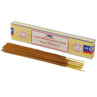 Satya Nag Champa wierrook stokjes Witte Salie geur - 15x - Lichaam in balans - Meditatie