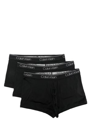 Calvin Klein lot de deux boxers à taille à logo - Noir