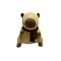 Pluchen knuffel capybara met sjaal - 55 cm