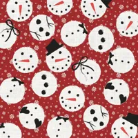 Duni 3-laags tissue servet jolly snowman 33x33cm rood, wit 20 stuks