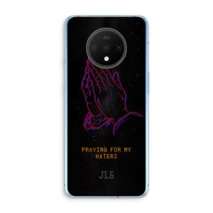 Praying For My Haters: OnePlus 7T Transparant Hoesje