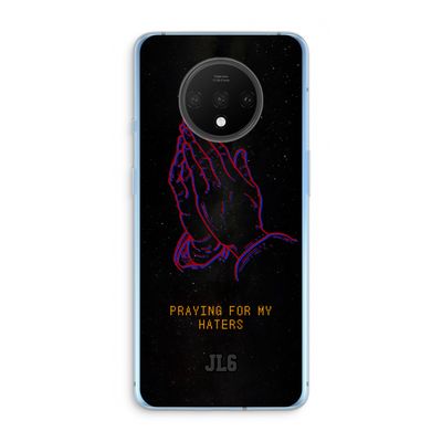 Praying For My Haters: OnePlus 7T Transparant Hoesje