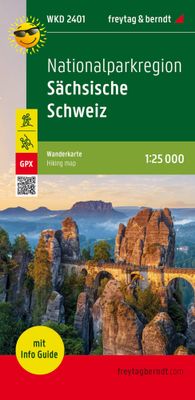 Wandelkaart WKD2401 Nationalparkregion Sächsische Schweiz | Freytag & Berndt