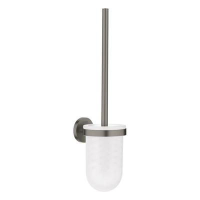 GROHE Essentials Toiletborstelhouder - wandmontage - rond - open - brushed hard graphite 40374al1