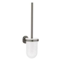 GROHE Essentials Toiletborstelhouder - wandmontage - rond - open - brushed hard graphite 40374al1