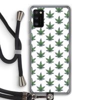 Weed: Samsung Galaxy A41 Transparant Hoesje met koord