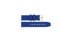 Horlogeband Guess GW0729G1 / W0729G1 / Gold Tone Rubber Blauw 22mm