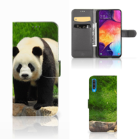 Samsung Galaxy A50 | Telefoonhoesje | Met pasjeshouder | Panda
