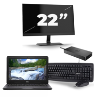 Dell Latitude 3310 - Intel Core i3-8e Generatie - 13 inch - 8GB RAM - 256GB SSD - Windows 11 + 1x 22 inch Monitor Dell Latitude 3310 - Intel Core i3-8e Generatie - 13 inch - 8GB RAM - 256GB SSD - Windows 11 + 1x 22 inch Monitor
