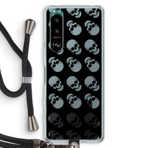 Musketon Skulls: Sony Xperia 5 III Transparant Hoesje met koord