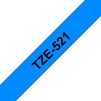 Labeltape Brother TZe, TZ TZe-521 Kunststof Tapekleur: Blauw Tekstkleur:Zwart 9 mm 8 m - thumbnail