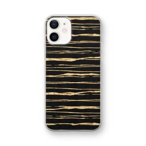 Gouden strepen: iPhone 12 mini Transparant Hoesje