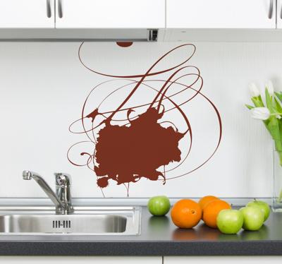 Sticker abstract chocola