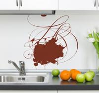 Sticker abstract chocola