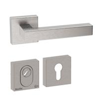 Hardbrass Achterdeurset Geneve vierkant SKG3met kerntrekbeveiliging - RVS