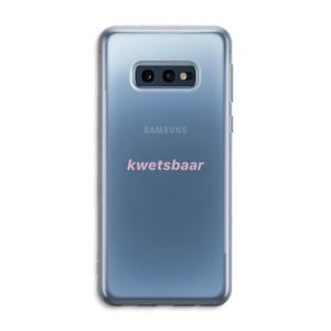kwetsbaar: Samsung Galaxy S10e Transparant Hoesje