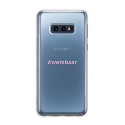 kwetsbaar: Samsung Galaxy S10e Transparant Hoesje