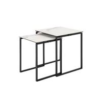 Rebellenclub Muker Salontafel Set - 50 x 50 cm - Wit