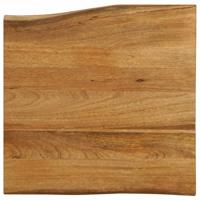 Tafelblad met natuurlijke rand 60x60x3,8 cm massief mangohout